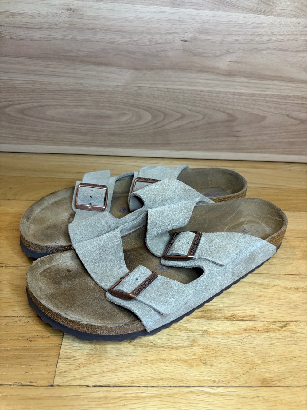 Birkenstock Arizona Soft Footbed Suede Sandals - Size 42